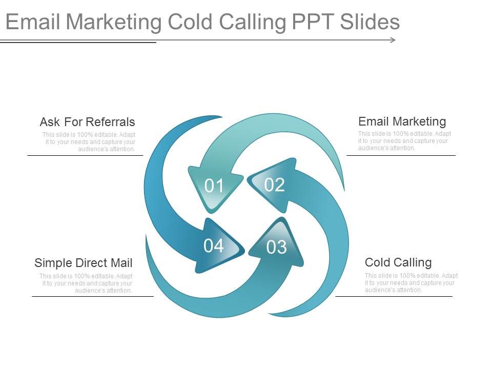 Email Marketing Cold Calling Ppt Slides Slide01