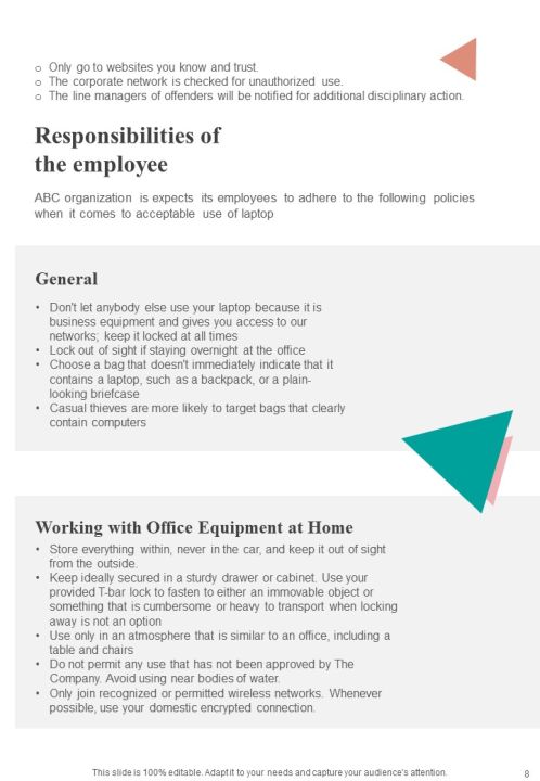 Employee Device Return And Guidelines For Company Handbook Slide08