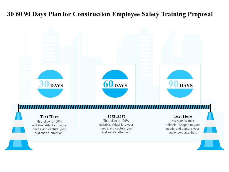 Employee Safety Health Training Program 30 60 90 Days Plan For