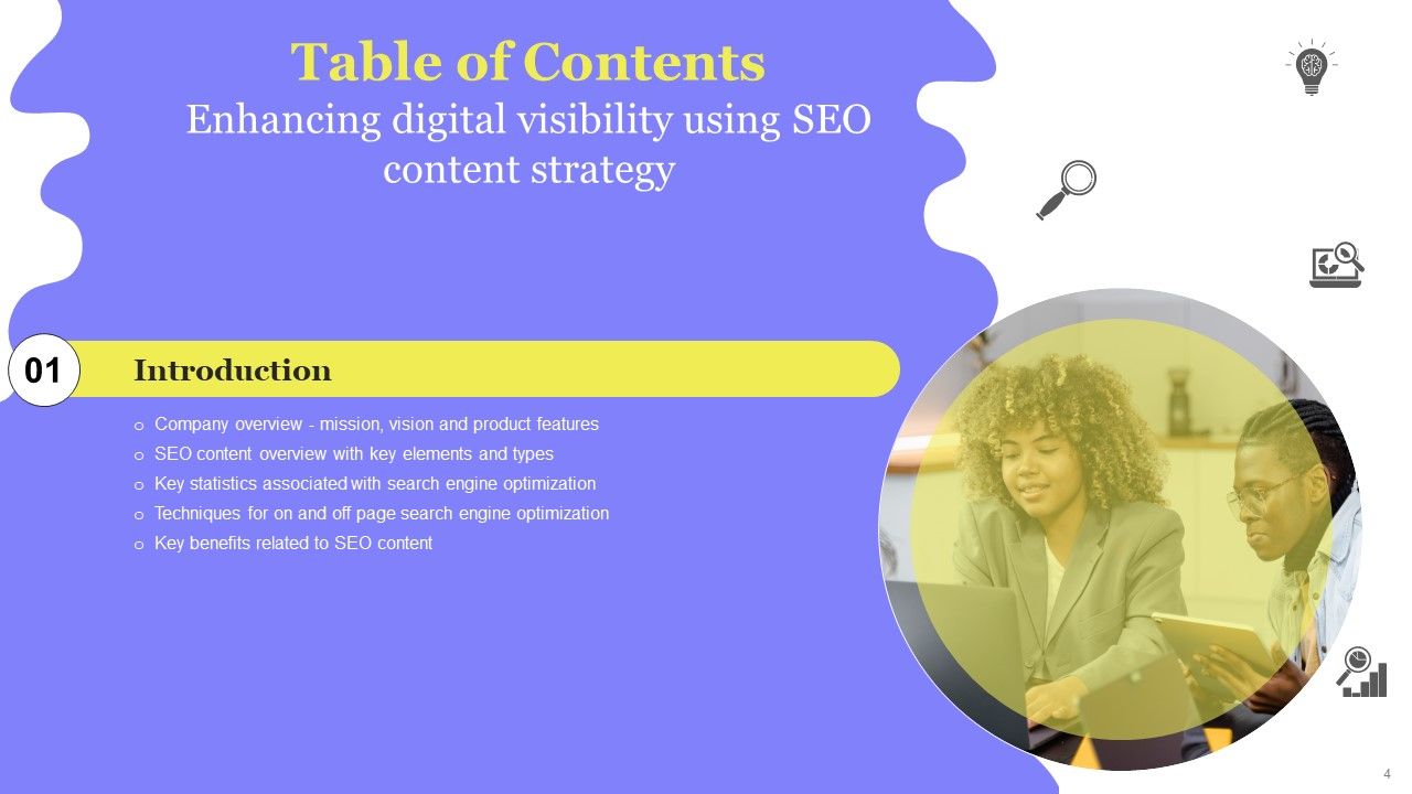 Enhancing Digital Visibility Using SEO Content Strategy Ppt PowerPoint Presentation Complete Deck With Slides Slide04