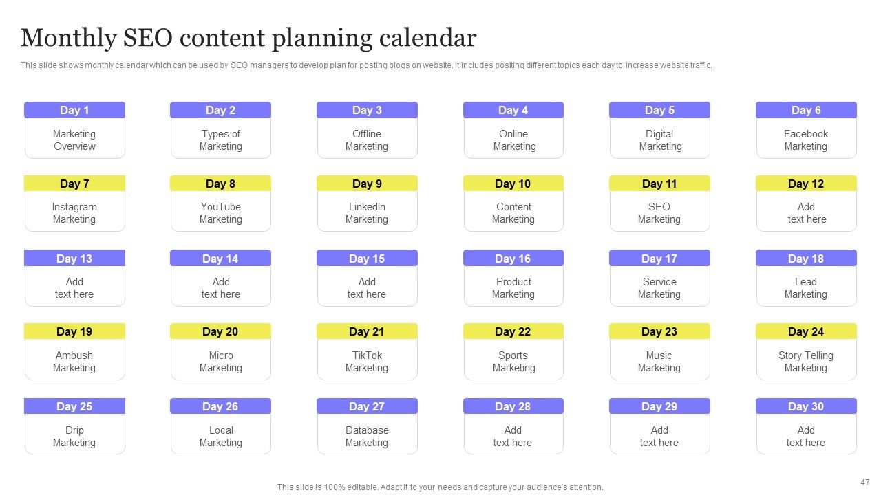 Enhancing Digital Visibility Using SEO Content Strategy Ppt PowerPoint Presentation Complete Deck With Slides Slide47