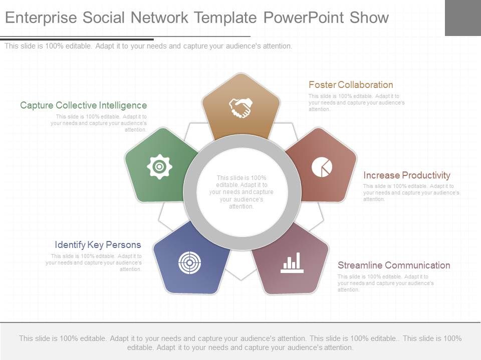 Enterprise Social Network Template Powerpoint Show Enterprise Social Network Template Powerpoint Show