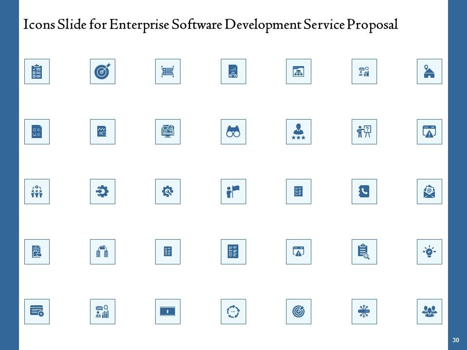 Enterprise Software Development Service Proposal Ppt PowerPoint Presentation Complete Deck With Slides Slide30
