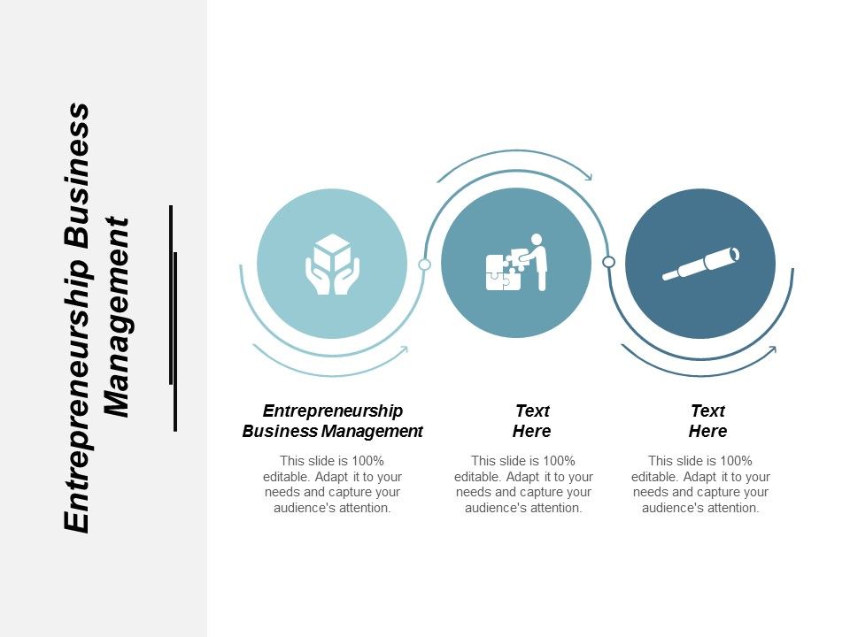Entrepreneurship Business Management Ppt Powerpoint Presentation File ...