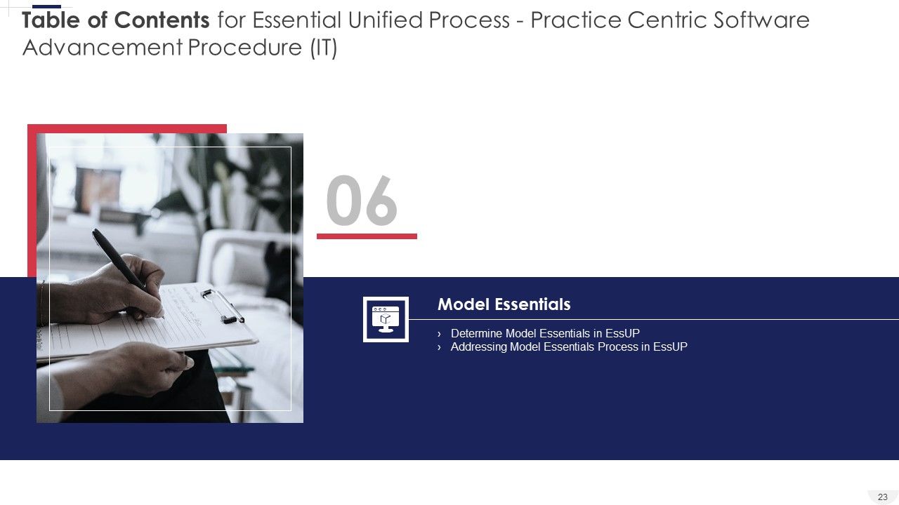 Essential Unified Process Practice Centric Software Advancement Procedure IT Ppt PowerPoint Presentation Complete Deck With Slides Slide23