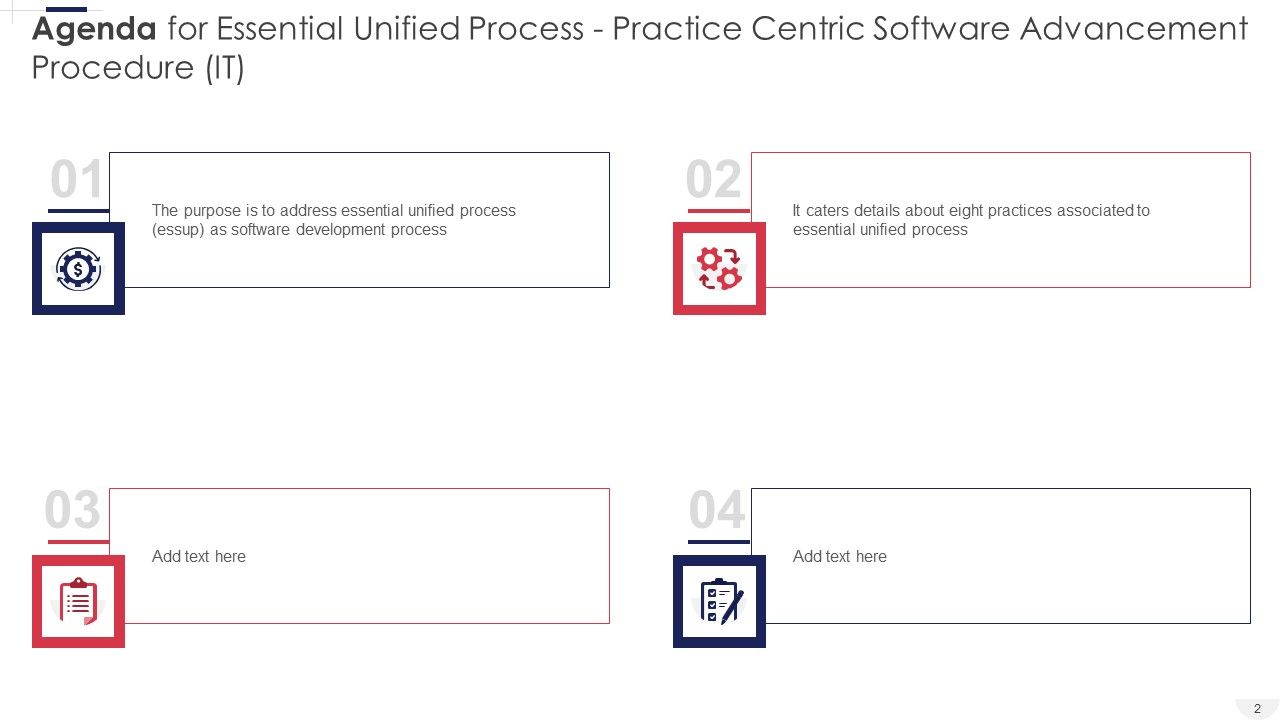 Essential Unified Process Practice Centric Software Advancement Procedure IT Ppt PowerPoint Presentation Complete Deck With Slides Slide02