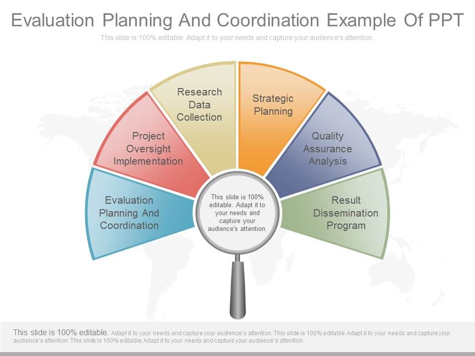 Evaluation Planning And Coordination Example Of Ppt