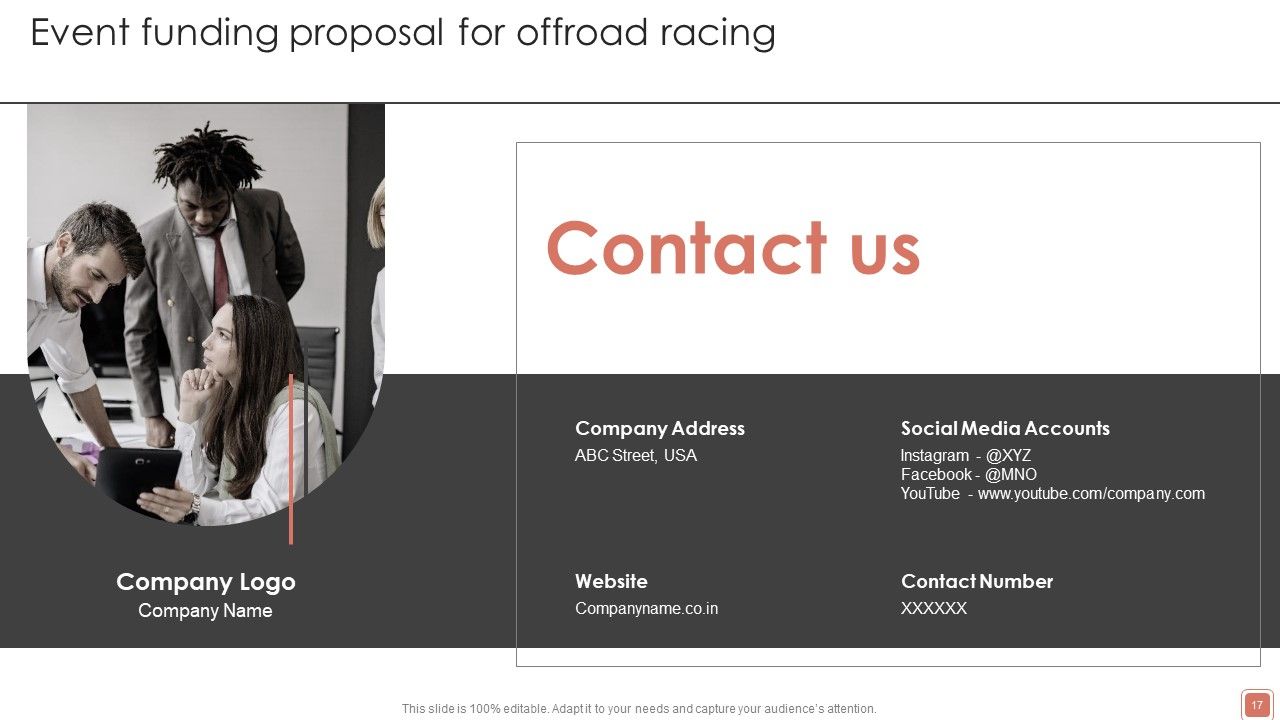 Event Funding Proposal For Offroad Racing Ppt PowerPoint Presentation Complete Deck With Slides Slide17