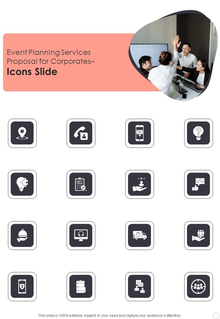 Event_Planning_Services_Proposal_For_Corporates_Icons_Slide_One_Pager_Sample_Example_Document_Slide_1.jpg