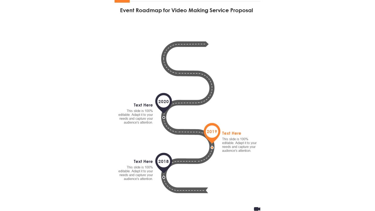 Event Roadmap For Video Making Service Proposal One Pager Sample Example Document Slide01