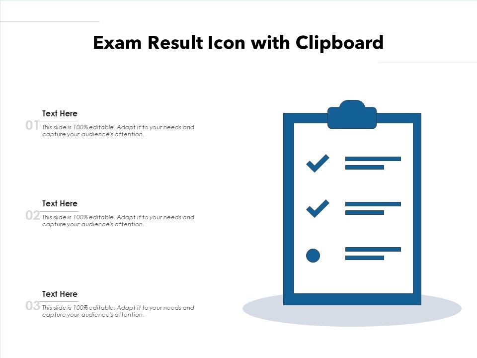 Exam_Result_Icon_With_Clipboard_Ppt_PowerPoint_Presentation_File_Styles_PDF_Slide_1.jpg