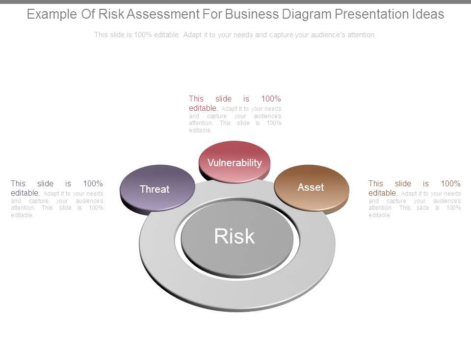 Example Of Risk Assessment For Business Diagram Presentation Ideas