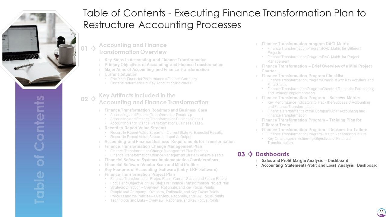 Executing Finance Transformation Plan To Restructure Accounting Processes Ppt PowerPoint Presentation Complete With Slides Slide38
