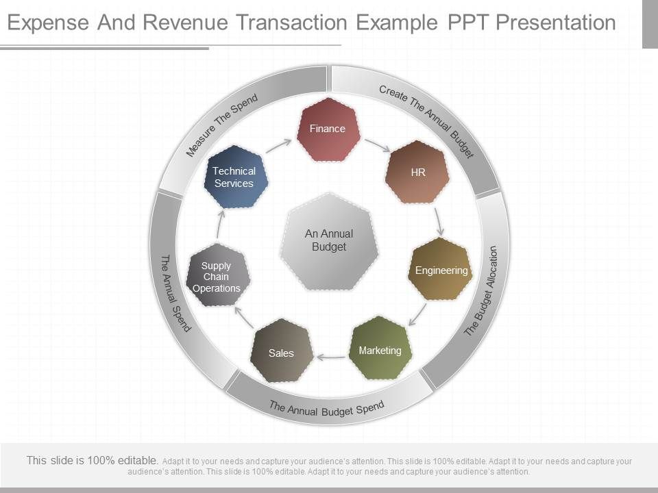 Expense And Revenue Transaction Example Ppt Presentation