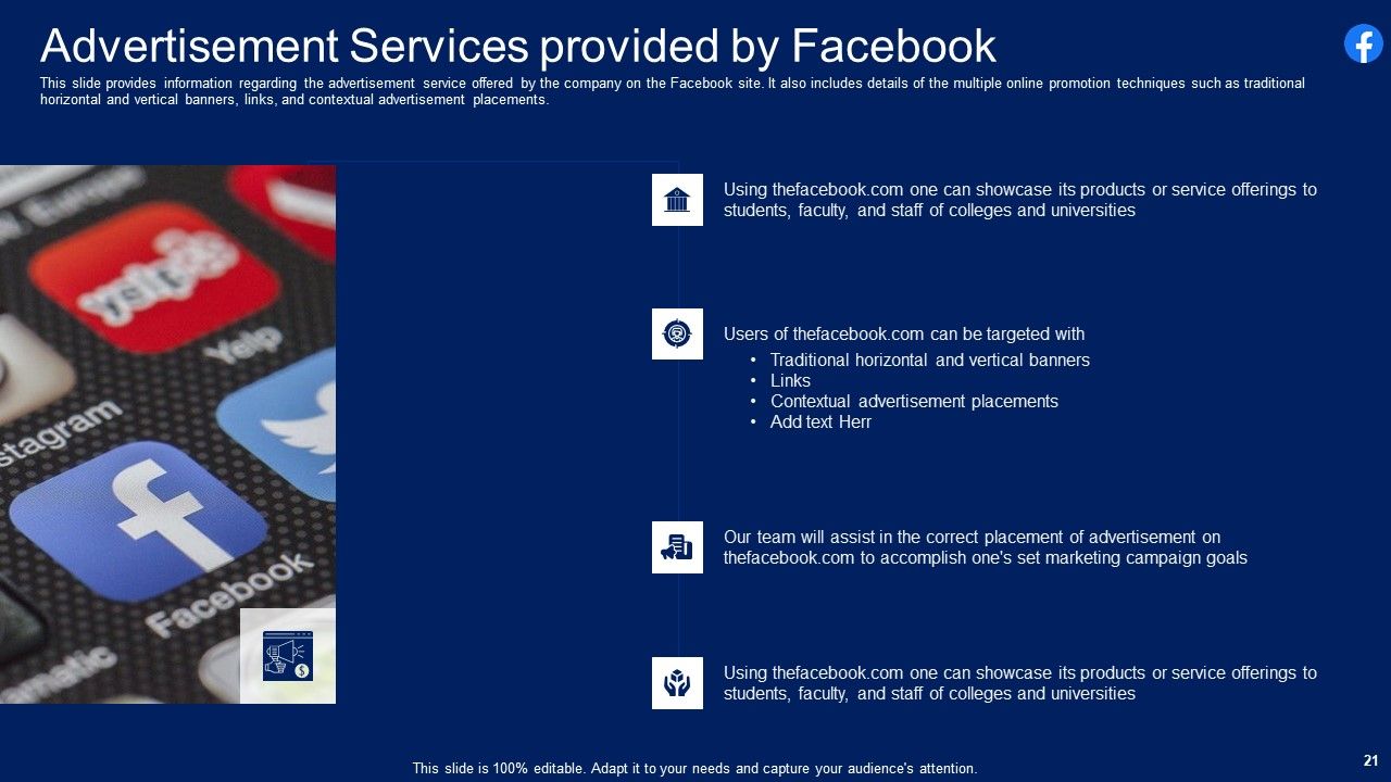 Facebook Original Capital Funding Pitch Deck Ppt PowerPoint Presentation Complete Deck With Slides Slide21