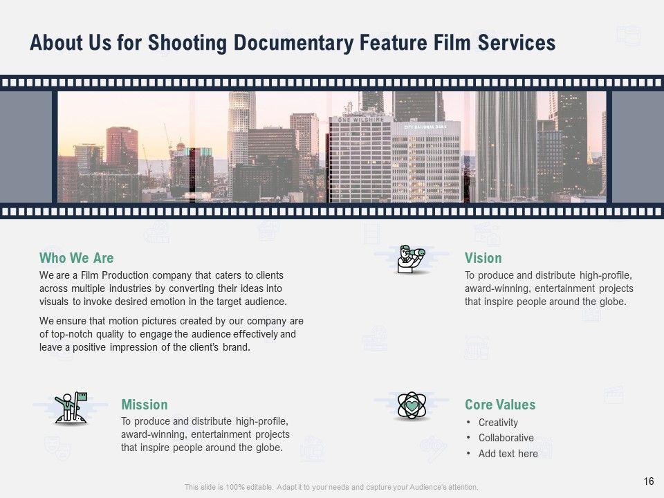 Factual Picture Filming Proposal Ppt PowerPoint Presentation Complete Deck With Slides Slide16