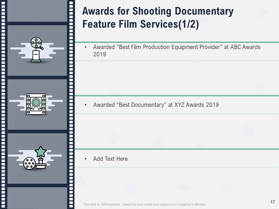 Factual Picture Filming Proposal Ppt PowerPoint Presentation Complete Deck With Slides Slide17