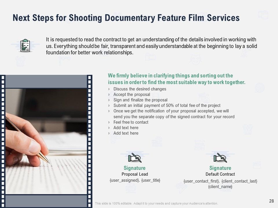 Factual Picture Filming Proposal Ppt PowerPoint Presentation Complete Deck With Slides Slide28