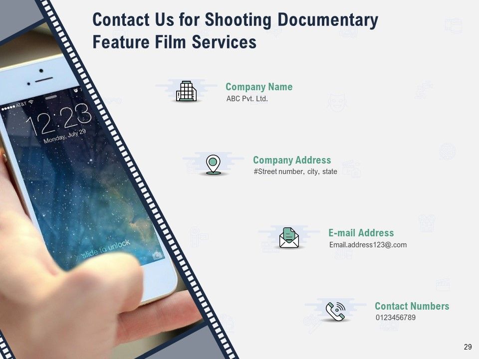 Factual Picture Filming Proposal Ppt PowerPoint Presentation Complete Deck With Slides Slide29