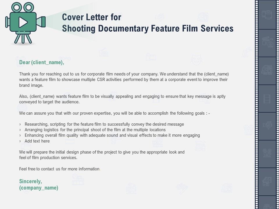 Factual Picture Filming Proposal Ppt PowerPoint Presentation Complete Deck With Slides Slide02