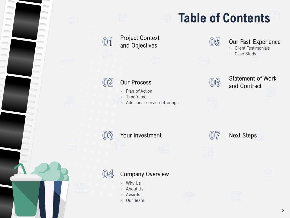 Factual Picture Filming Proposal Ppt PowerPoint Presentation Complete Deck With Slides Slide03