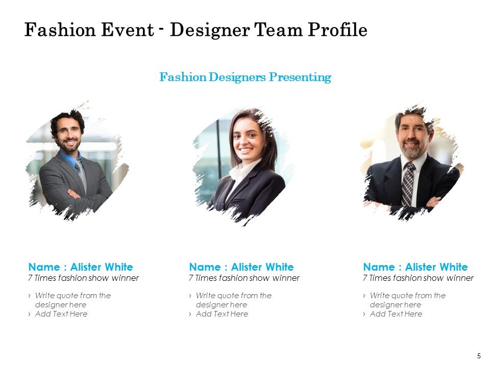 Fashion Event Proposal Ppt PowerPoint Presentation Complete Deck With Slides Slide05