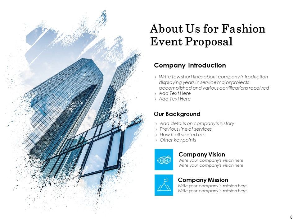 Fashion Event Proposal Ppt PowerPoint Presentation Complete Deck With Slides Slide08