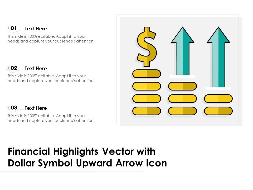 Financial_Highlights_Vector_With_Dollar_Symbol_Upward_Arrow_Icon_Ppt_PowerPoint_Presentation_File_Example_Introduction_PDF_Slide_1.jpg