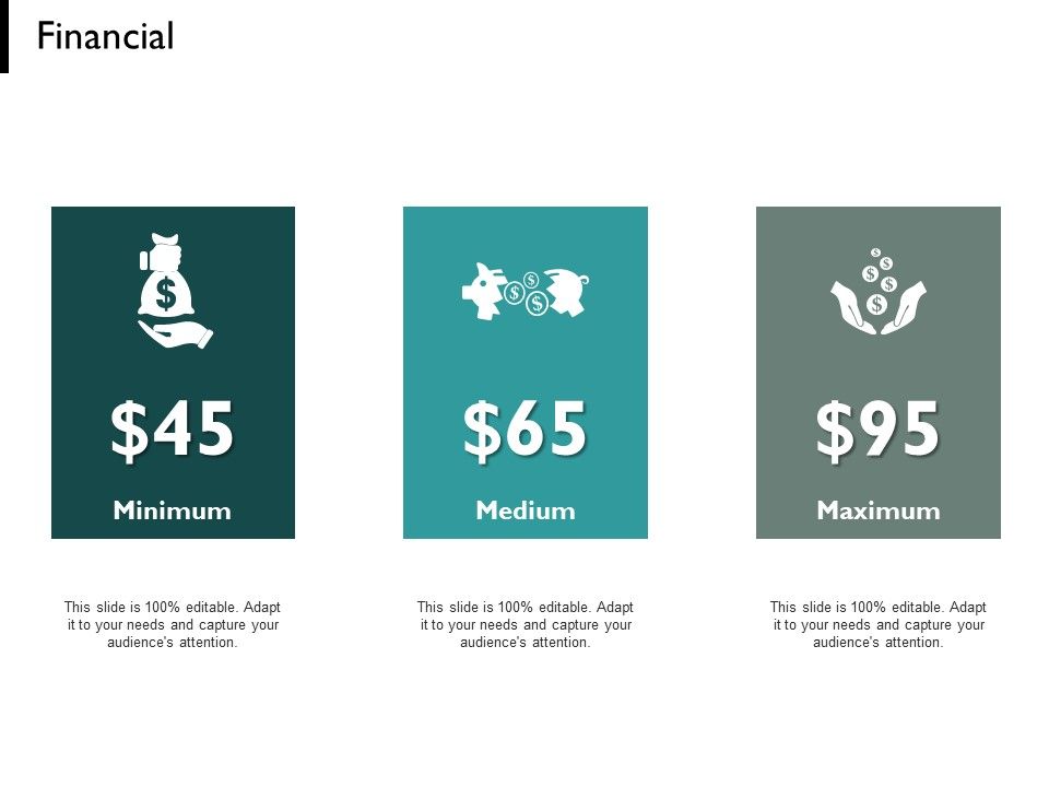 Financial Minimum Medium Maximum Ppt PowerPoint Presentation Icon Sample Slide01