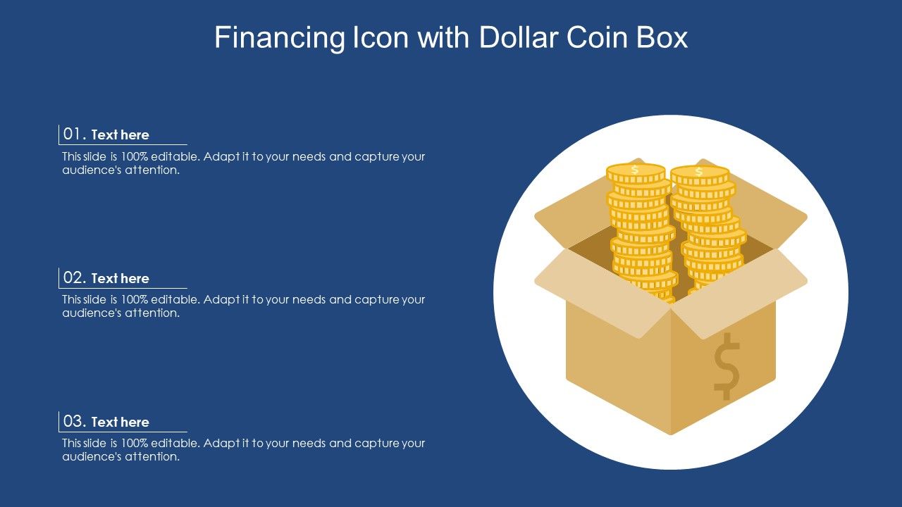 Financing_Icon_With_Dollar_Coin_Box_Ppt_Layouts_Backgrounds_PDF_Slide_1.jpg