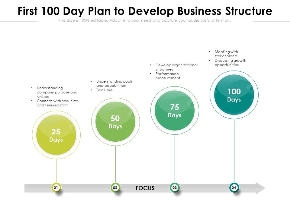 First_100_Day_Plan_To_Develop_Business_Structure_Ppt_PowerPoint_Presentation_Icon_File_Formats_PDF_Slide_1.jpg