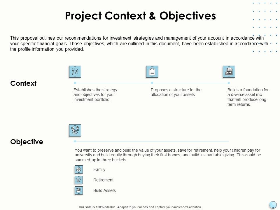 Fiscal Management Project Context And Objectives Ppt Infographic Template B