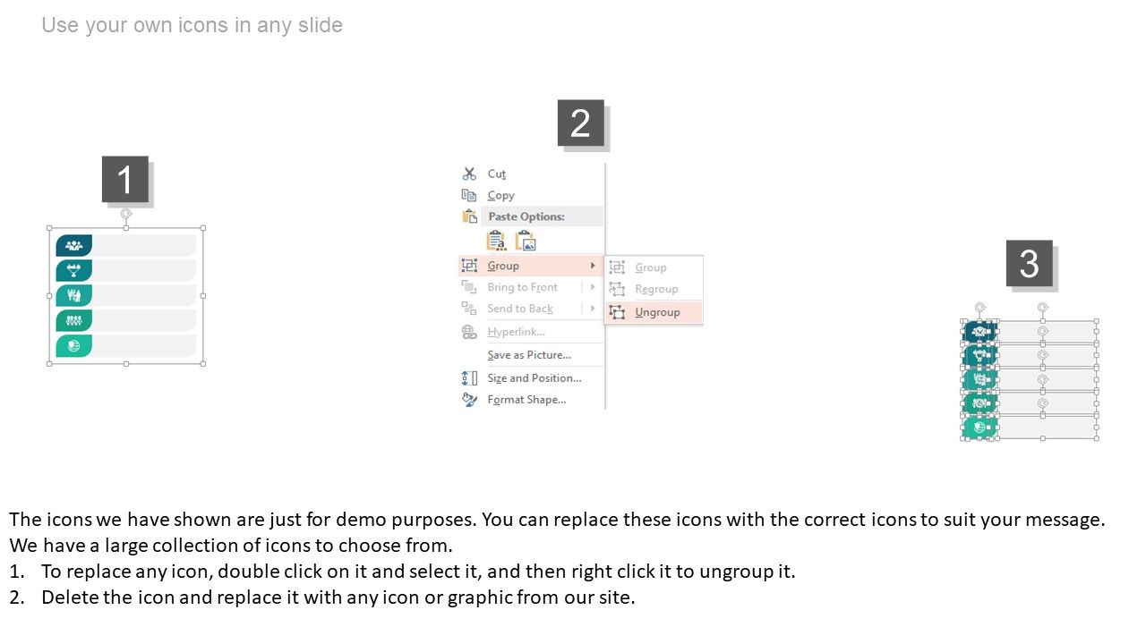 Five Agenda Steps With Icons Powerpoint Slides Five Agenda Steps With Icons Powerpoint Slides
