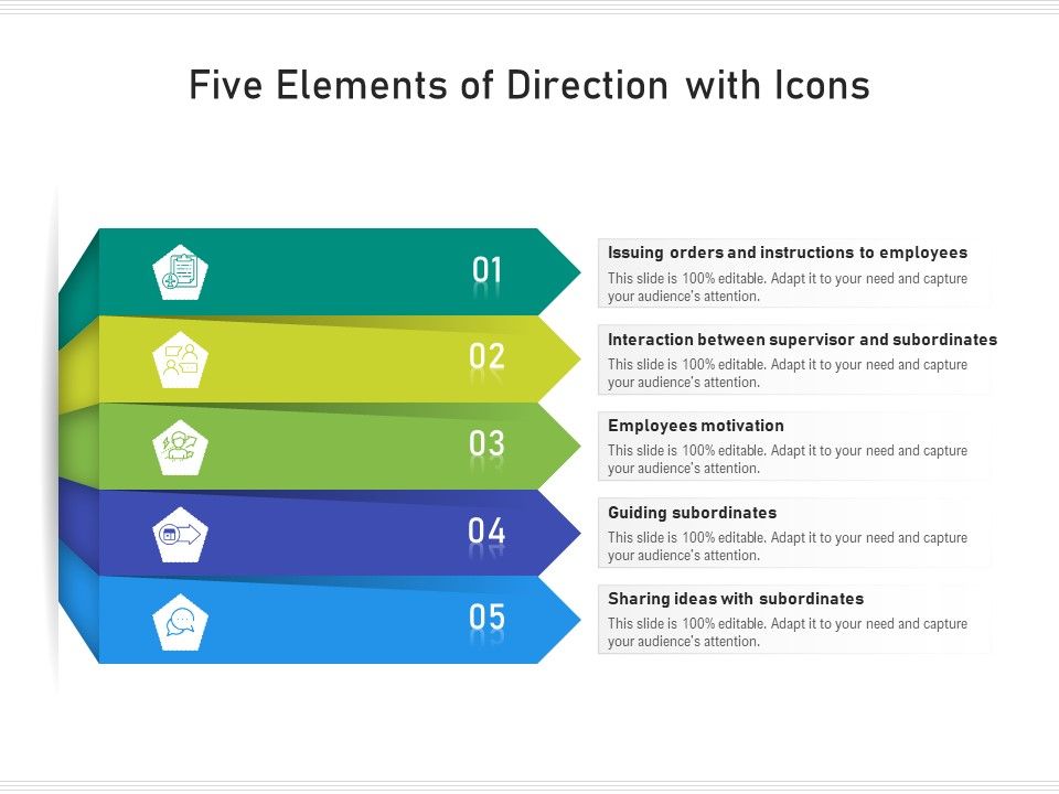 Five_Elements_Of_Direction_With_Icons_Ppt_PowerPoint_Presentation_File_Guide_PDF_Slide_1.jpg