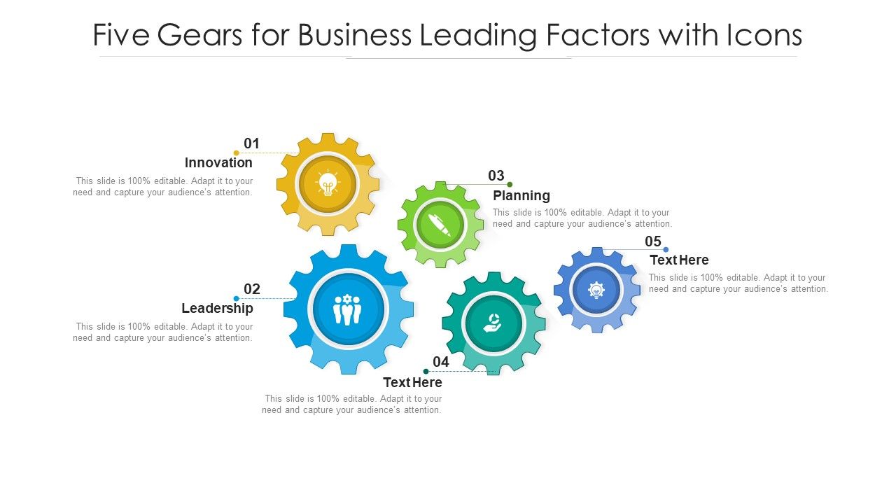 Five_Gears_For_Business_Leading_Factors_With_Icons_Ppt_PowerPoint_Presentation_File_Example_PDF_Slide_1.jpg