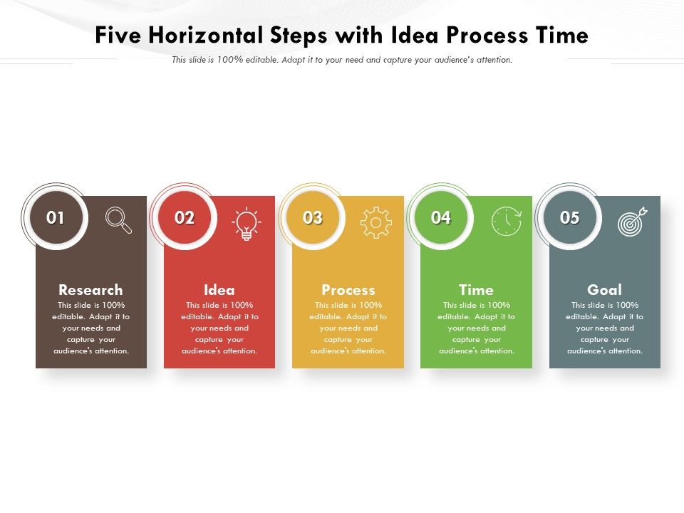 Five_Horizontal_Steps_With_Idea_Process_Time_Ppt_PowerPoint_Presentation_Icon_Gallery_PDF_Slide_1.jpg