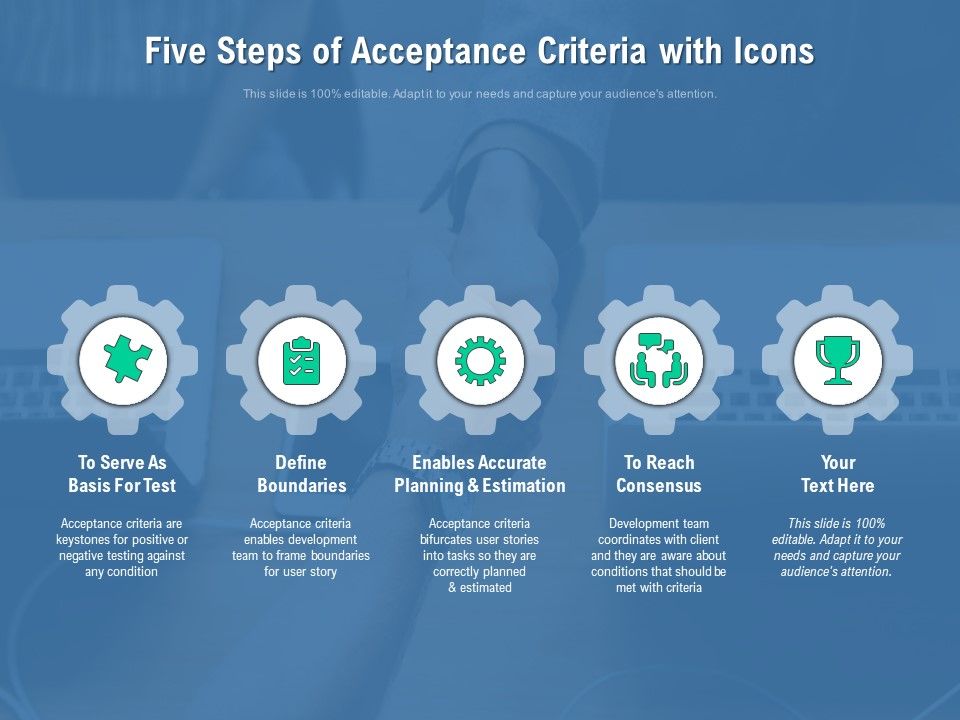 Five_Steps_Of_Acceptance_Criteria_With_Icons_Ppt_PowerPoint_Presentation_File_Infographics_PDF_Slide_1.jpg