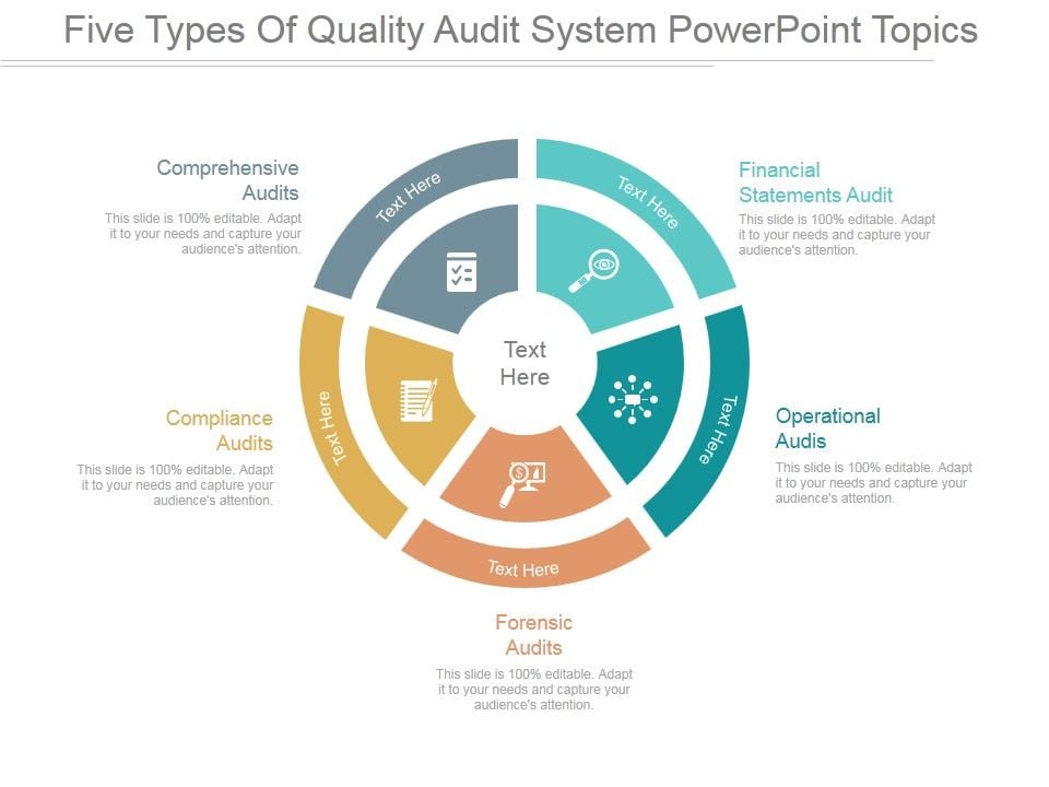 Five Types Of Quality Audit System Ppt PowerPoint Presentation Example 2015