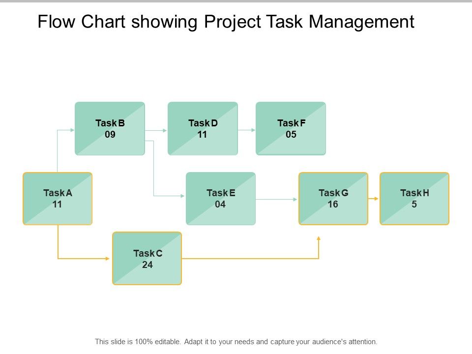 Flow Chart Showing Project Task Management Ppt PowerPoint Presentation ...