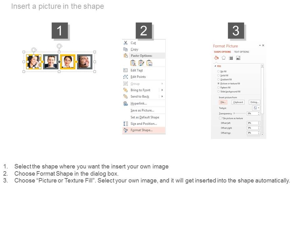 Four Employees Profiles For Introduction Powerpoint Slides Slide03