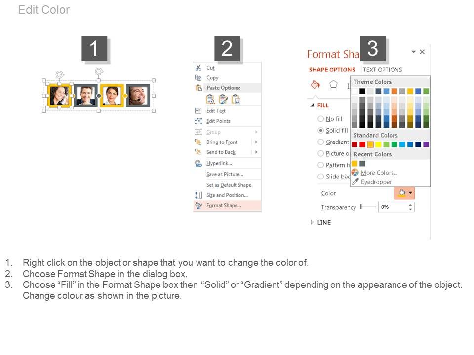 Four Employees Profiles For Introduction Powerpoint Slides Slide04