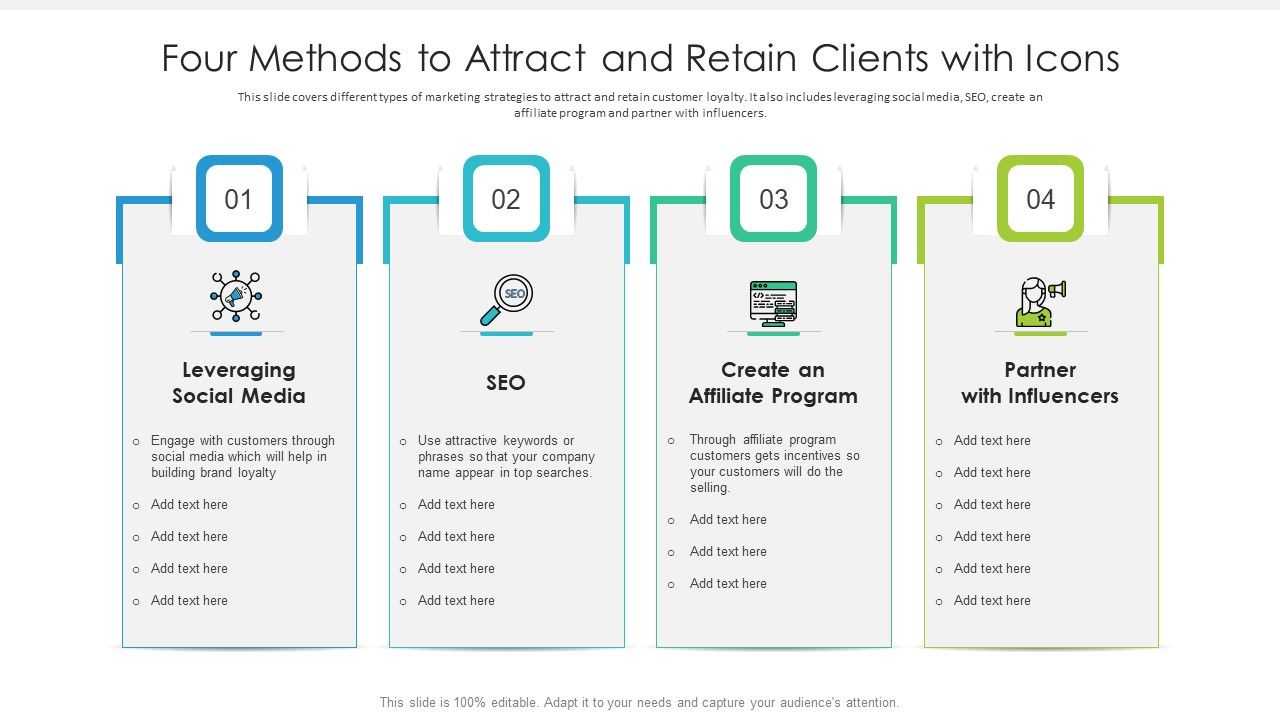 Four_Methods_To_Attract_And_Retain_Clients_With_Icons_Ppt_PowerPoint_Presentation_Model_Vector_PDF_Slide_1.jpg