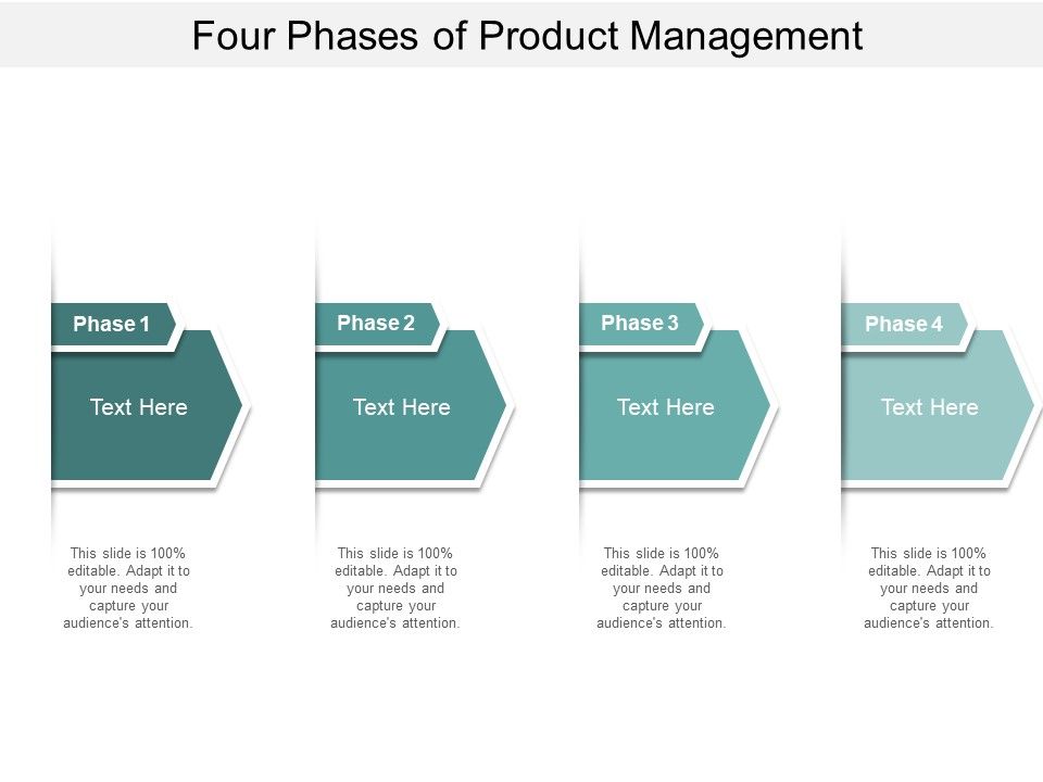 Four Phases Of Product Management Ppt PowerPoint Presentation Summary