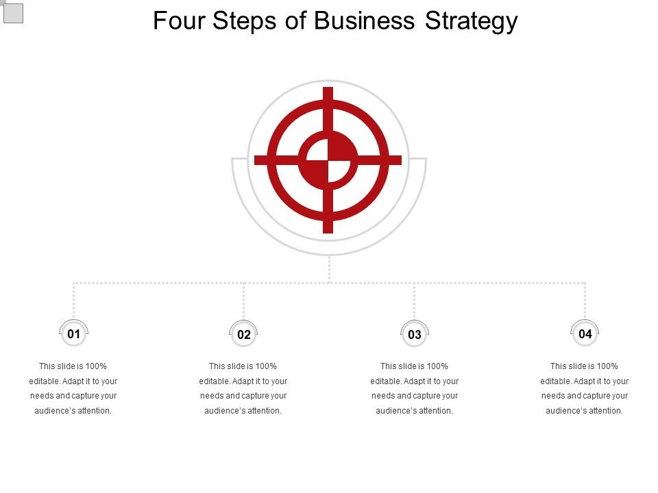 Four_Steps_Of_Business_Strategy_Ppt_PowerPoint_Presentation_Icon_Influencers_PDF_Slide_1.jpg