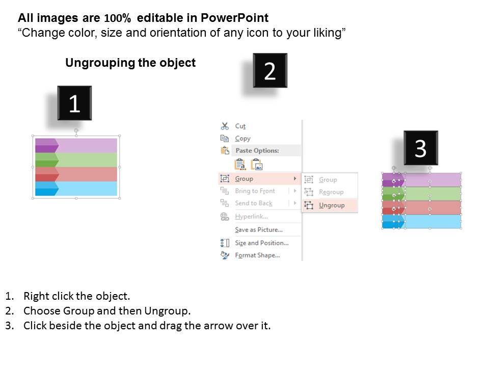 Four Vertical Steps For Business Process Powerpoint Template Slide02