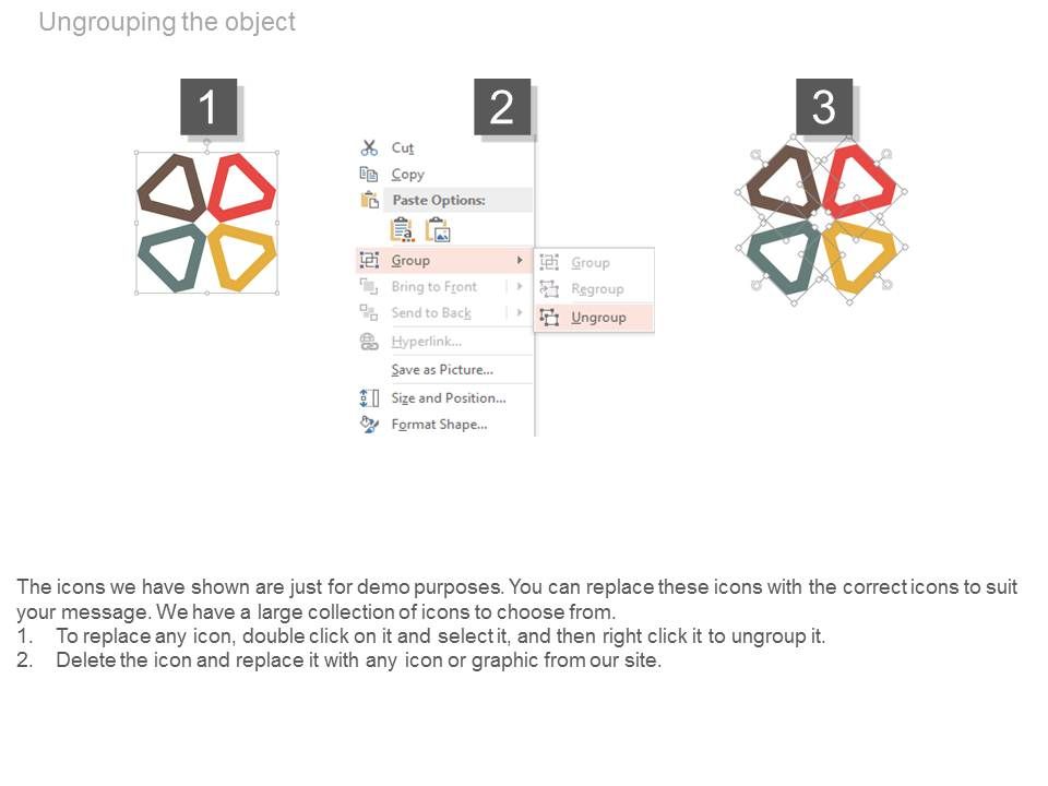 Four Wings Diagram For Process Control Powerpoint Template Slide03