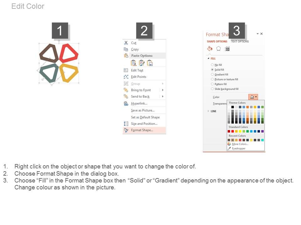 Four Wings Diagram For Process Control Powerpoint Template Slide04