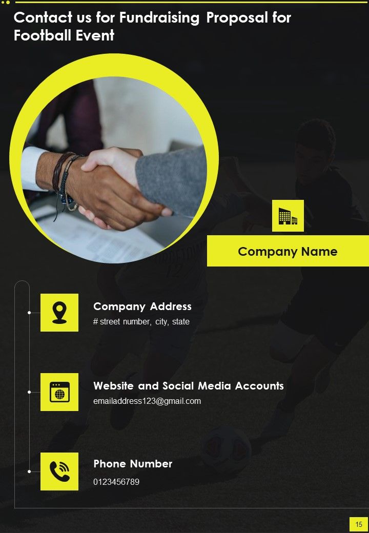 Fundraising Proposal For Football Event Example Document Report Doc Pdf Ppt Slide15
