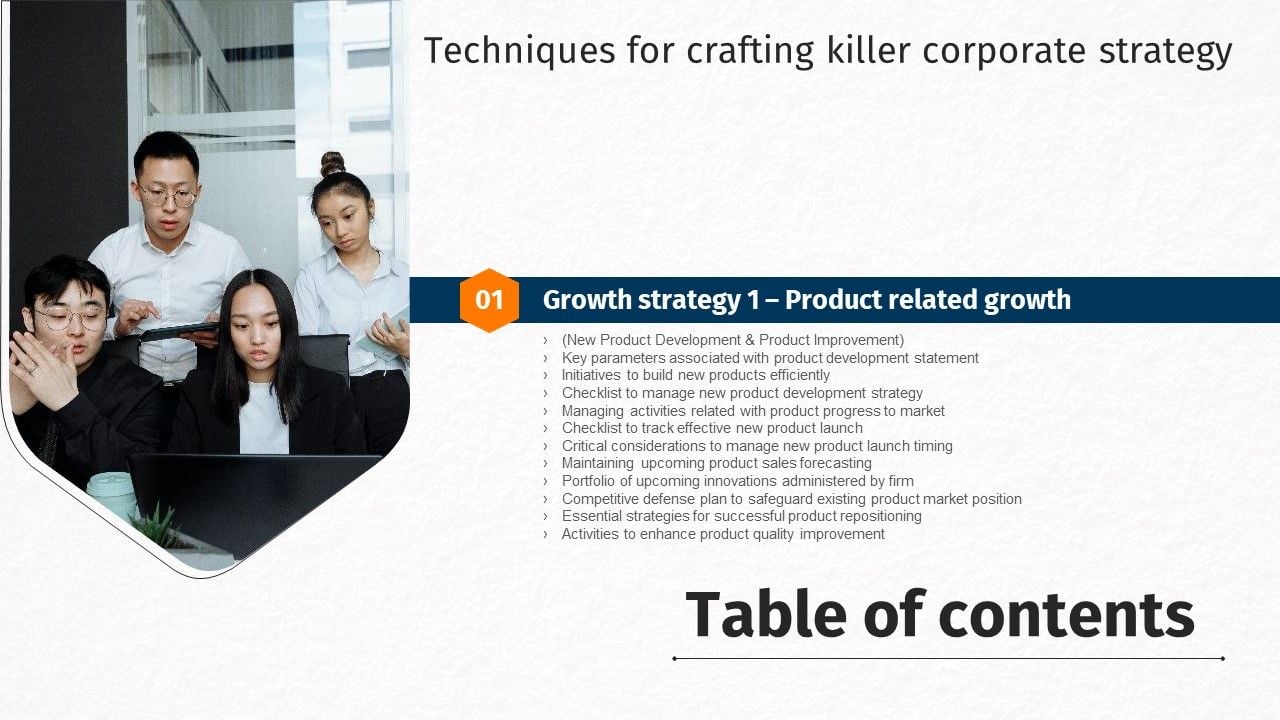 G04_Table_Of_Contents_Techniques_For_Crafting_Killer_Corporate_Strategy_Icons_PDF_Slide_1.jpg