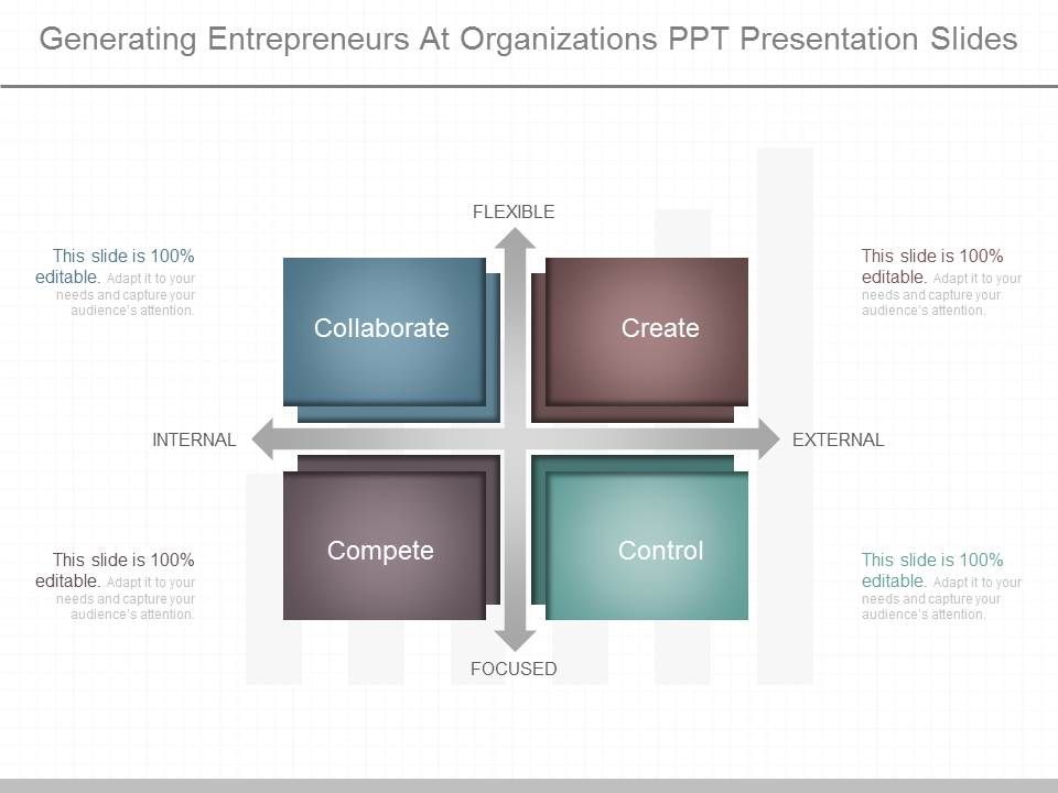 Generating Entrepreneurs At Organizations Ppt Presentation Slides